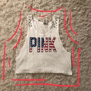 PINK American Flag Tank
